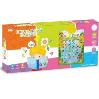 Плакат навчальний Абетка інтерактивний звуковий 43,5х58 см (UKA-A0002)