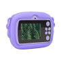 Дитячий портативний фотоапарат із моментальним друком у футлярі фіолетовий (KING74VL)