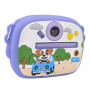 Дитячий портативний фотоапарат із моментальним друком у футлярі фіолетовий (KING74VL)