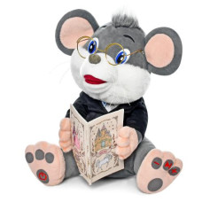 Іграшка інтерактивна Limo Toy Мишеня-казкар плюшеве 8 карток сіре (FT0033GRY)