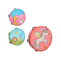 Дерев'яний дитячий музичний інструмент бубон (асорт.) (MD2038)