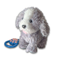 Собачка інтерактивна із повідком дистанційного управління сіро-біла (M5071IUA-GRWT)