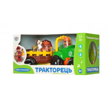 Трактор Limo Toy з причепом зелений українська озвучка (M5572UAGR)