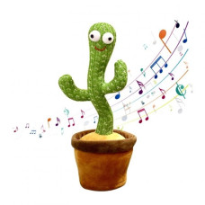 Інтерактивна іграшка Dancing Cactus TikTok Танцюючий та співаючий кактус повторюшка (AA-187)