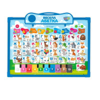Дошка інтерактивна Limo Toy Весела абетка навчальна із звуковими ефектами (SK0020BL)