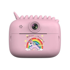 Дитячий портативний фотоапарат із моментальним друком єдиноріжка рожевий (S5EDPN)