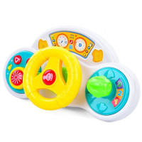 Інтерактивна іграшка Автотренажер кермо із світло-звуковими ефектами (LS6211-W)