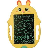 Планшет для малювання Зайчик з LCD-дисплеєм з трафаретами 29 см жовтий (966801C03ZYL)