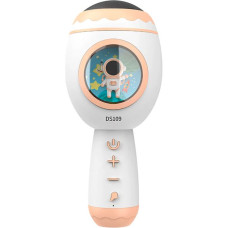 Караоке мікрофон із колонкою Космонавт білий (DS109WT)