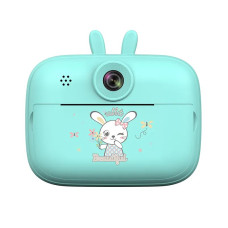 Дитячий портативний фотоапарат із моментальним друком зайчик блакитний (S1ZBL)