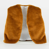 Дитячий маскарадний жилет Попелюшка 35см яскраво-коричневий (ZL22711)