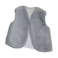 Дитячий маскарадний жилет Попелюшка 35см сірий (ZL2272)