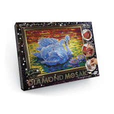 Набір для творчості Danko Toys DIAMOND MOSAIC алмазна мозаїка Пара лебедів (DM-01-02)