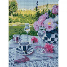 Картина за номерами з алмазною мозаїкою Стратег Час пікніка 30х40см (HX103)