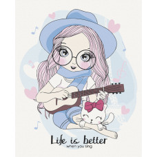 Картина розпис на полотні Art Craft Життя прекрасне 30х40 (10240-AC)