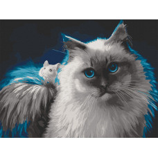 Розписна картина за номерами на полотні Art Craft Цікава дружба 40х50 (11630-AC)