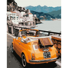Картина для малювання за номерами Brushme Ретро автомобіль 40х50см (BS39476)