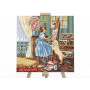 Картина розфарбовування за номерами Danko Toys Художниця 40x40 (KpNe-40*40-02-05)
