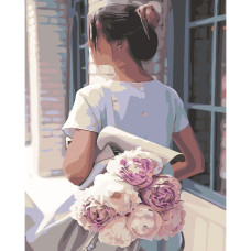 Картина для малювання за номерами Стратег Букет з собою 40х50 (SY6451)