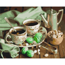 Картина для малювання за номерами Brushme М'ятне чаювання 40х50см (BS4346)