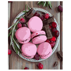 Картина для малювання за номерами Стратег Макаруни 40х50см (VA-0776)