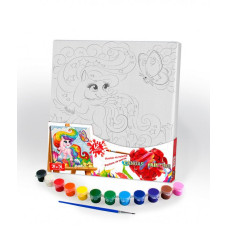 Картина розпис на полотні Danko Toys Райдужний поні 31х31см (PX-07-03)