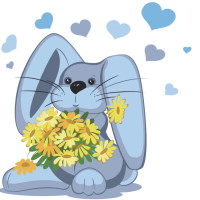 Картина для малювання за номерами Стратег Вухастик 30х30 (ES039)