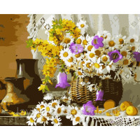 Картина для малювання за номерами Лавка Чудес Букет в кошику 40х50см (LC40075)