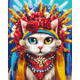 Картина за номерами Brushme Киця україночка 40х50 (BS53126)