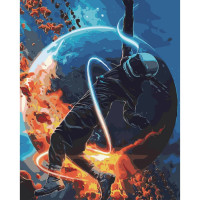 Картина для малювання за номерами Стратег Космічна невагомість 40х50 (SY6511)