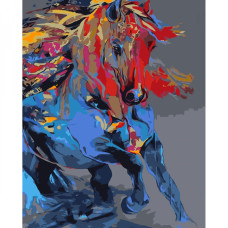 Картина для малювання за номерами Strateg Акварельний скакун 30х40 (SS-6463)