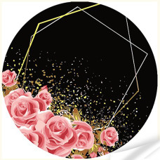 Картина розмальовка Strateg Вініл за номерами Золота ніжність троянд 30х30 (GP-3)