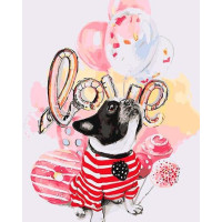 Картина для малювання за номерами Лавка Чудес Лапусик 40х50см (LC20026)