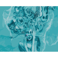 Картина для малювання за номерами Strateg Психологія думок 40х50 (DY156)