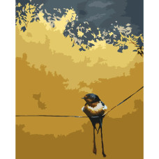 Картина для малювання за номерами Стратег Ластівка восени 40х50 (SY6031)