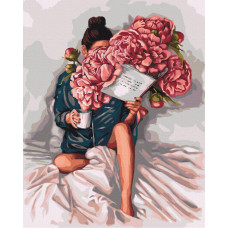 Картина за номерами Brushme Історія піонів 40х50 (BS52470)