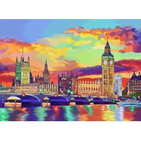 Картина розфарбовування за номерами Danko Toys Лондон 40х50 (KpNe-01-08)