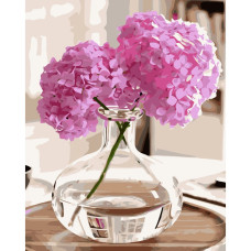 Картина для малювання за номерами Стратег Ваза з бузком 40х50 (VA-3427)