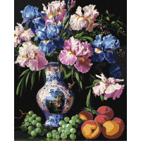 Картина-розмальовка Ideyka за номерами Краса ірисів 40х50 (KHO3288)