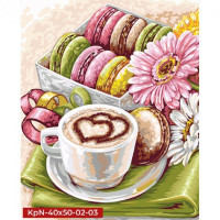 Картина для малювання за номерами Danko Toys Солодкий ранок 50x40 (KpNe-40*50-02-03)