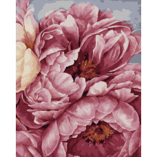 Картина для малювання за номерами Brushme Цвітіння півоній 40х50см (GX40543)