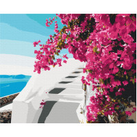 Картина за номерами Brushme Квіти Санторіні 40х50 (BS52717)