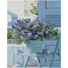 Картина за номерами з алмазною мозаїкою Стратег Літній букет 40х50см (FA0041)