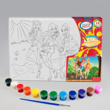 Картина розпис на полотні Danko Toys Дівчата 21х31см (PX-04-07)