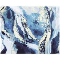 Картина для малювання за номерами Стратег Gray, gold and white 40х50см (SY6389)