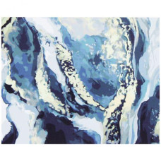 Картина для малювання за номерами Стратег Gray, gold and white 40х50см (SY6389)