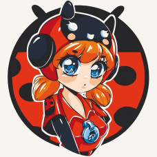 Розписна картина за номерами на полотні Art Craft Ladybug Bea 30х30 (15546-AC)