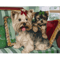 Картина для малювання за номерами Стратег Тер'єри на подушках 40х50см (VA-1737)