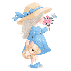 Картина для малювання за номерами Brushme Маленька леді 30х40см (MEX7123)