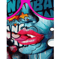 Картина для малювання за номерами Стратег Поп-арт обличчя 50х40см (VA-1488)